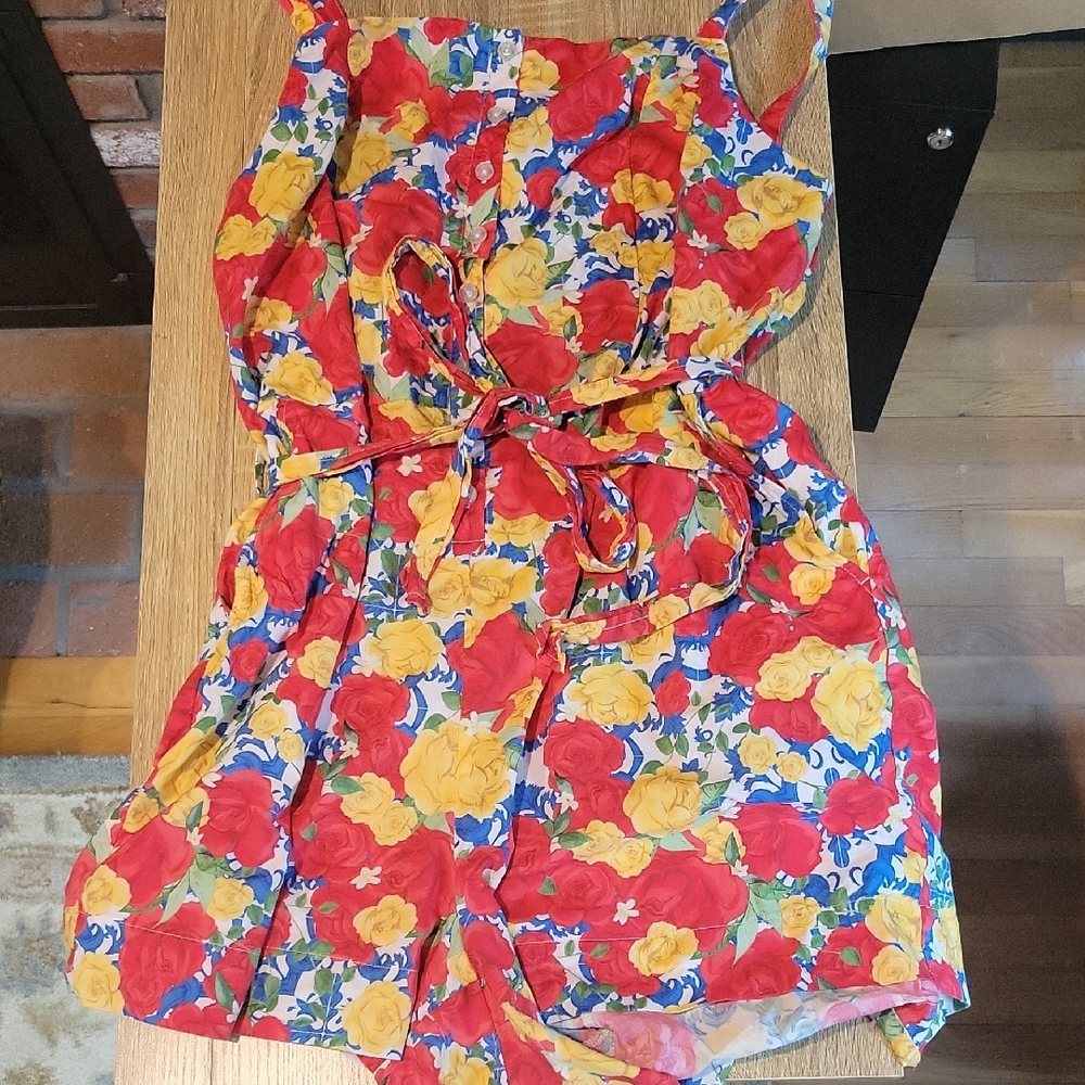 Posh Peanut Valentina Print Romper